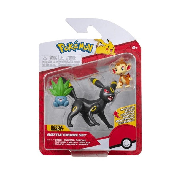 Pokémon Battle Figure Set - Noctali, Mystherbe et Ouisticram