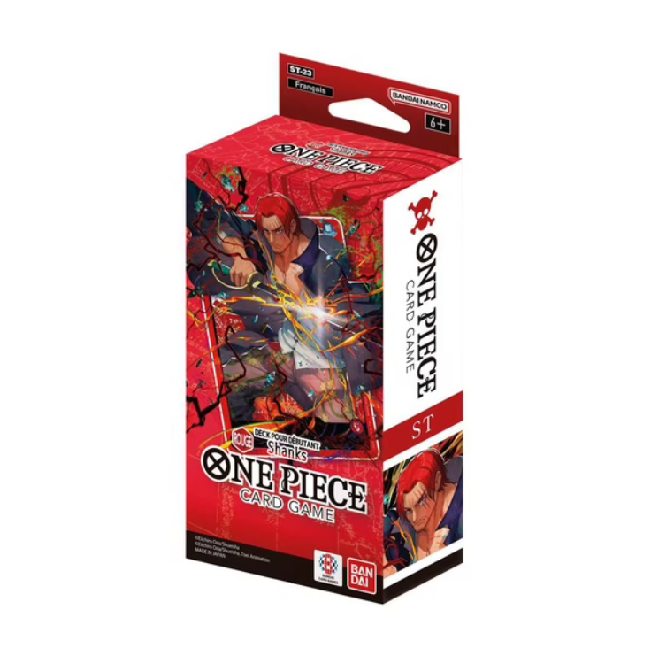 One Piece Card Game Deck Pour Débutant Shanks ST-23 en français, deck complet prêt à jouer