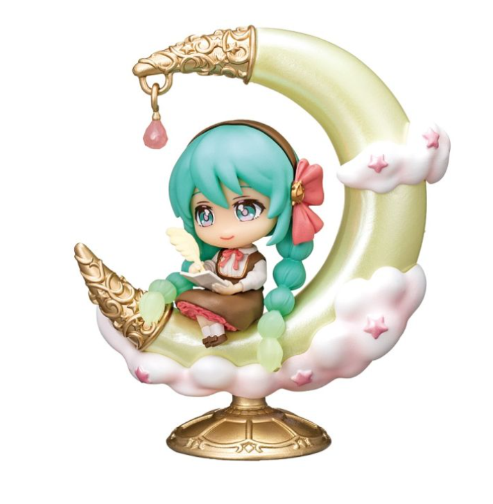 Figurines Re-Ment Starrium Room de Hatsune Miku – 4 modèles aléatoires inspirés de la lune, des étoiles et des planètes.
