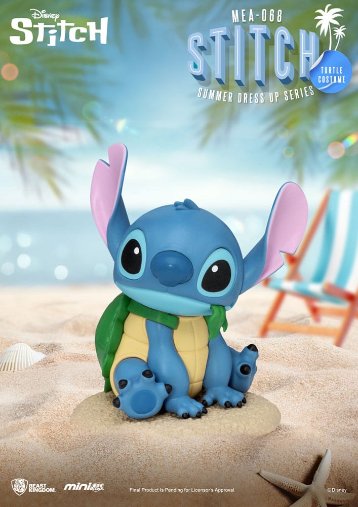 Assortiment de figurines Disney Stitch Summer Dress Up Series Mini Egg Attack – 7 modèles différents, boîtes aléatoires