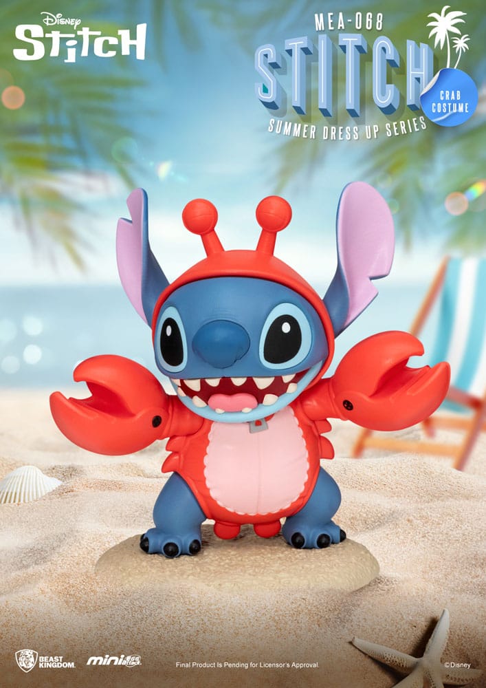 Assortiment de figurines Disney Stitch Summer Dress Up Series Mini Egg Attack – 7 modèles différents, boîtes aléatoires