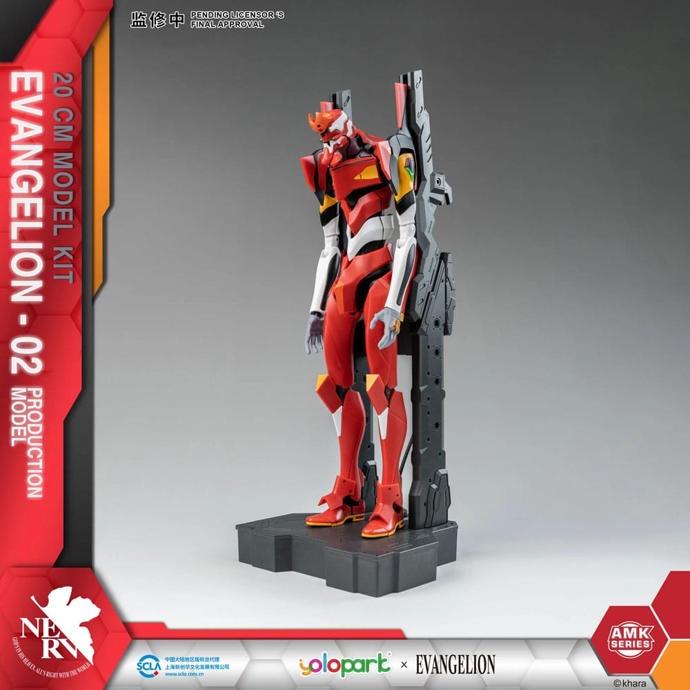 Model Kit EVA-02 Production Model – Figurine articulée Evangelion 20 cm par AMK Series