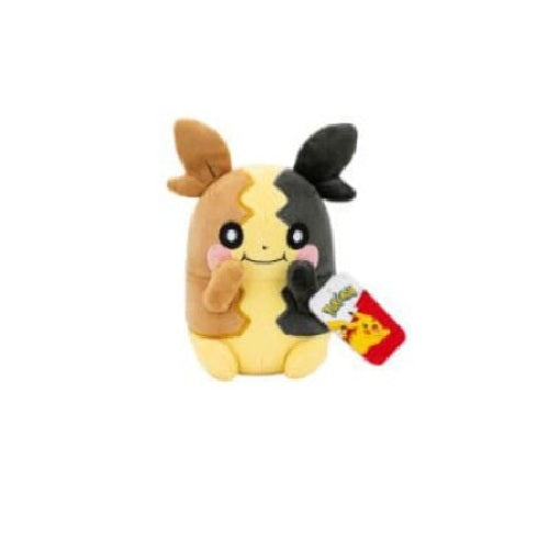 Peluche Morpeko Pokémon officielle avec design bicolore représentant ses deux formes