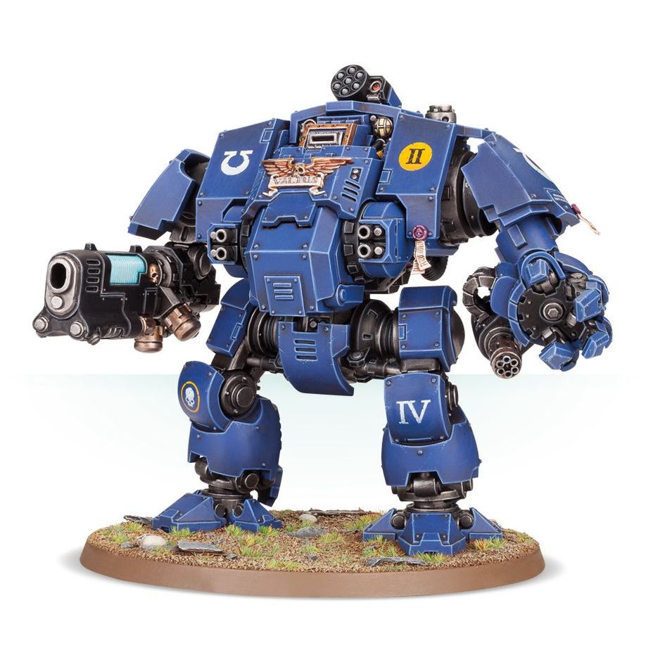 Boîte de figurine Primaris Redemptor Dreadnought pour Warhammer 40K, unité lourde des Space Marines.