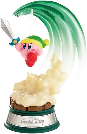 Boîte individuelle de la série Swing Kirby de Re-Ment, contenant une figurine aléatoire représentant Kirby dans un décor galactique.