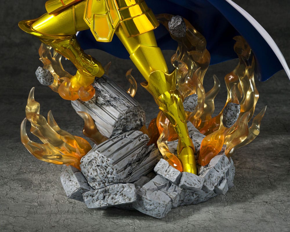 Figurine Saga des Gémeaux Figuarts ZERO Metallic Touch Saint Seiya avec effets d’énergie