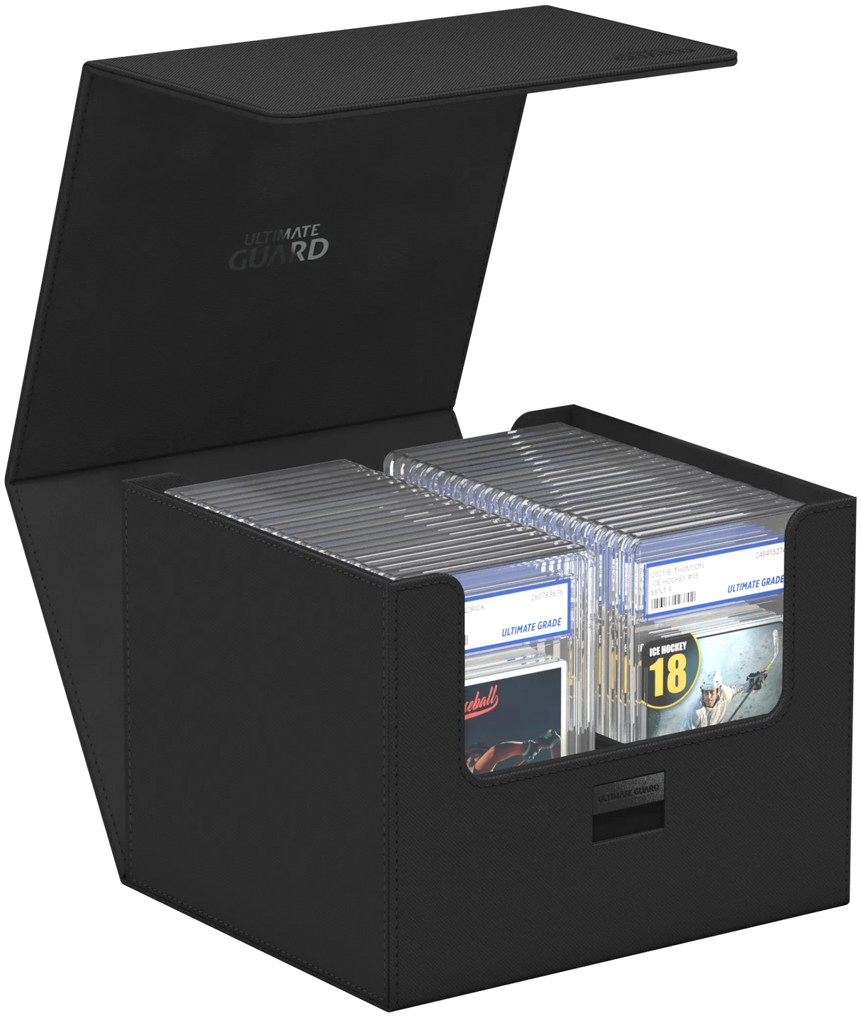 Ultimate Guard Minthive 30+ XenoSkin Noir — Boîte de rangement pour cartes gradées PSA/Beckett/CGC