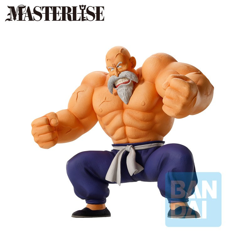 Figurine Dragon Ball Masterlise : Tortue Géniale Full Power en pose de combat, version Bandai officielle.