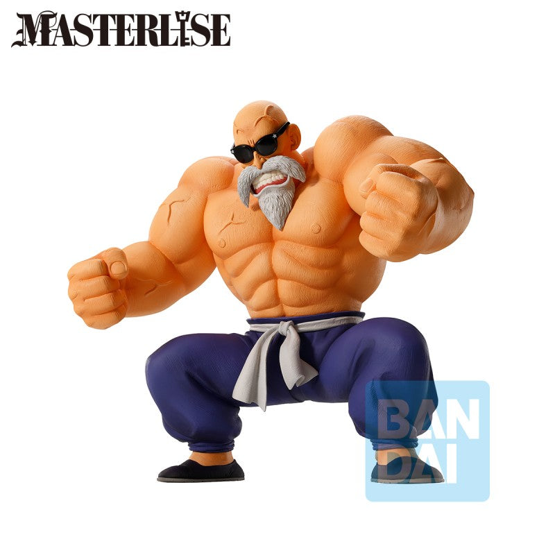 Figurine Dragon Ball Masterlise : Tortue Géniale Full Power en pose de combat, version Bandai officielle.
