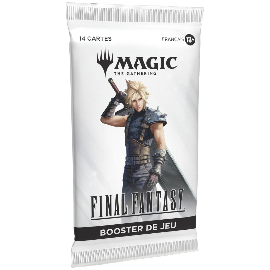 Booster de jeu Magic: The Gathering Final Fantasy – Cloud Strife sur l’emballage.