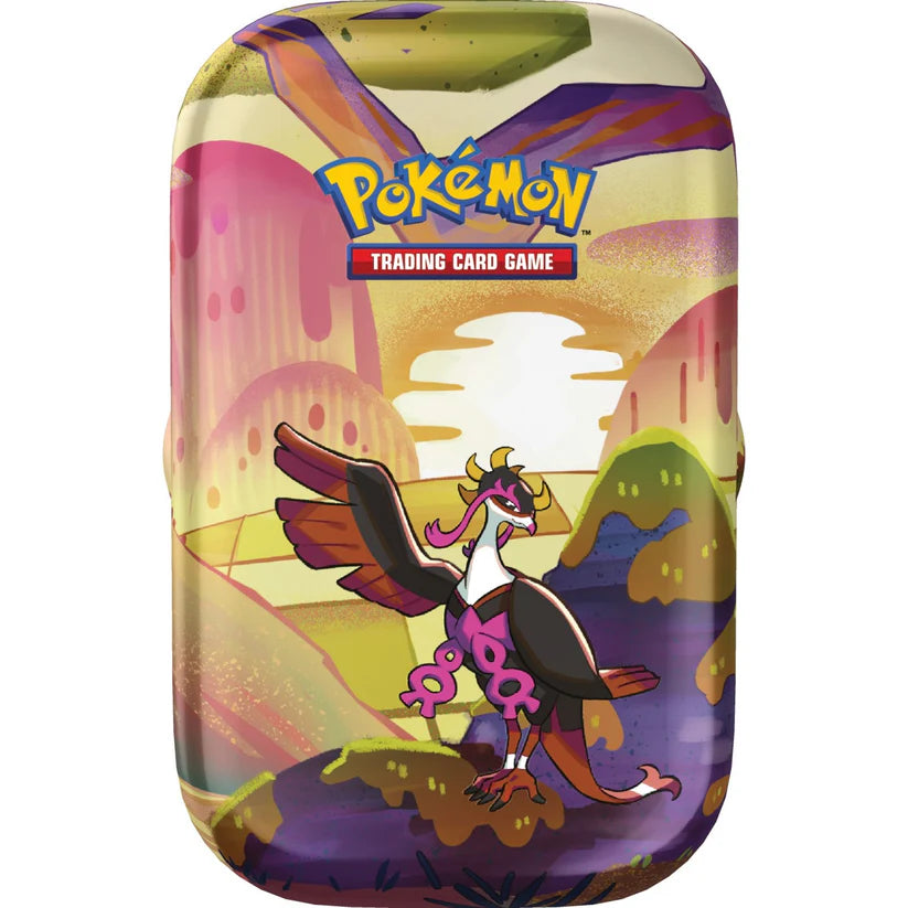 Mini Tin Pokébox Pokémon Fable Nébuleuse – modèle Dusknoir et Verpom, contenant 2 boosters, 1 pièce et 1 carte illustrée, parmi 5 designs à collectionner.