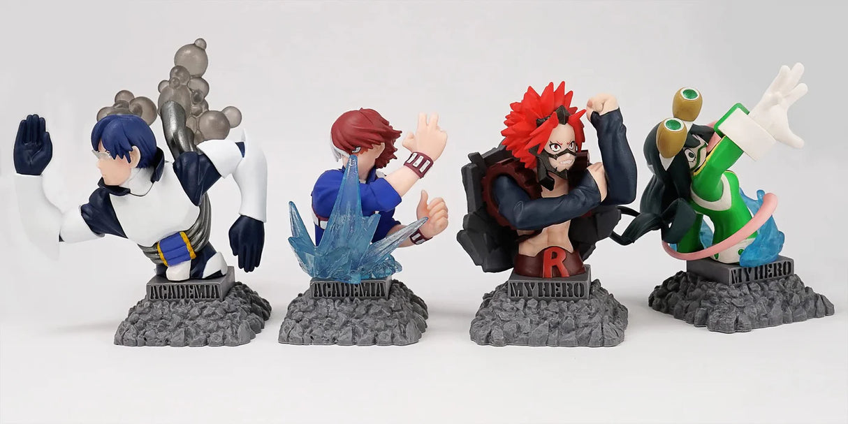 Boîte mystère Bust Up Heroes Vol. 2 avec figurines My Hero Academia.
