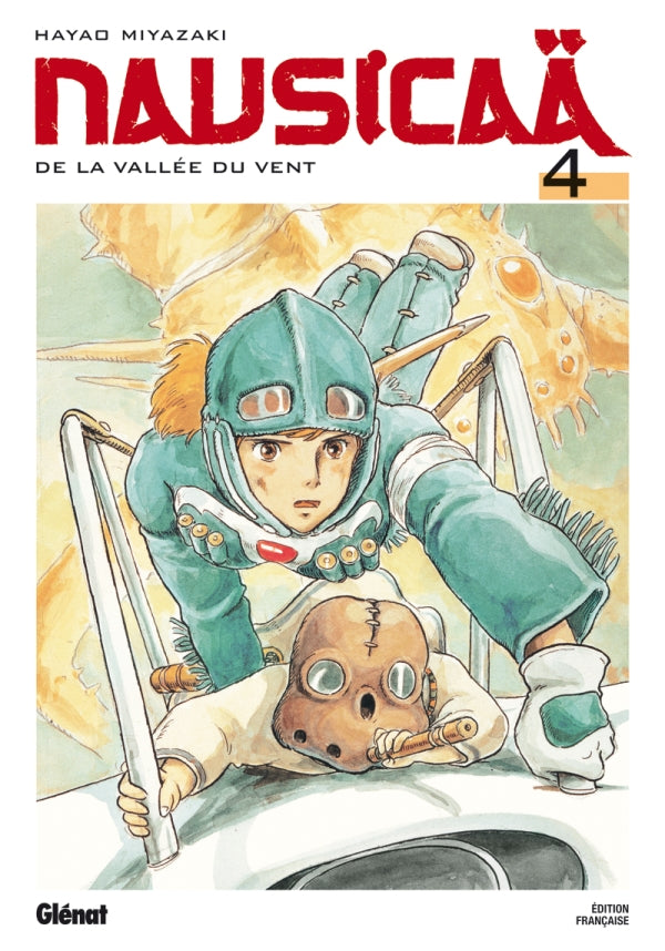 Couverture du manga "Nausicaä de la Vallée du Vent" tome 4 par Hayao Miyazaki, édition française Glénat.