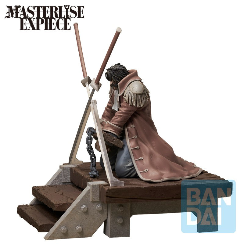 Figurine One Piece Ichibansho Masterlise EXPIECE Gol D. Roger Roi des Pirates sur l’échafaud, Bandai officielle.