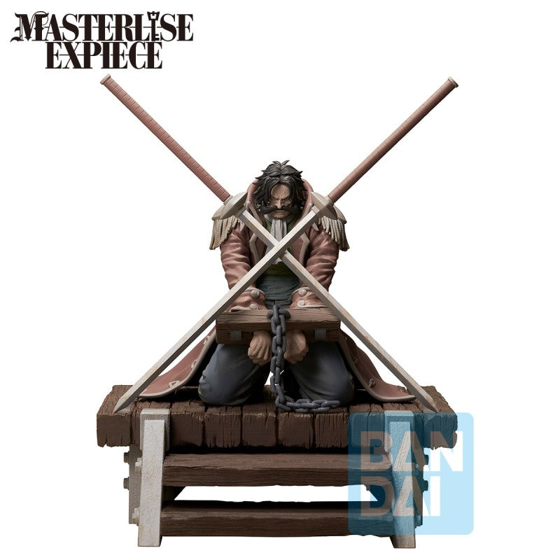 Figurine One Piece Ichibansho Masterlise EXPIECE Gol D. Roger Roi des Pirates sur l’échafaud, Bandai officielle.
