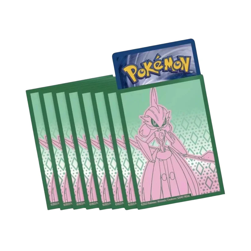 Protège-cartes Pokémon Garde-de-Fer – 65 sleeves officielles vertes et roses