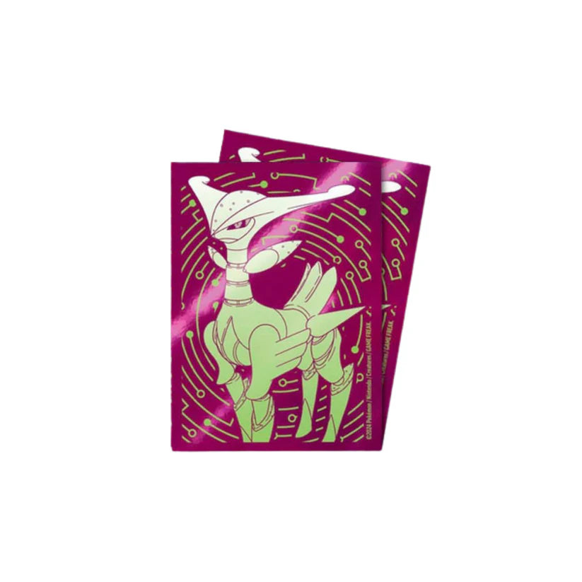 Protège-cartes Pokémon Vert-de-Fer – 65 sleeves officielles violettes et vertes
