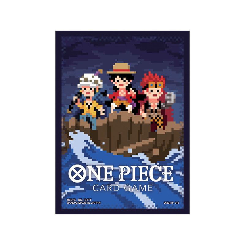 Protège-cartes officiels One Piece Card Game Three Captains Pixel Art – sleeves Bandai