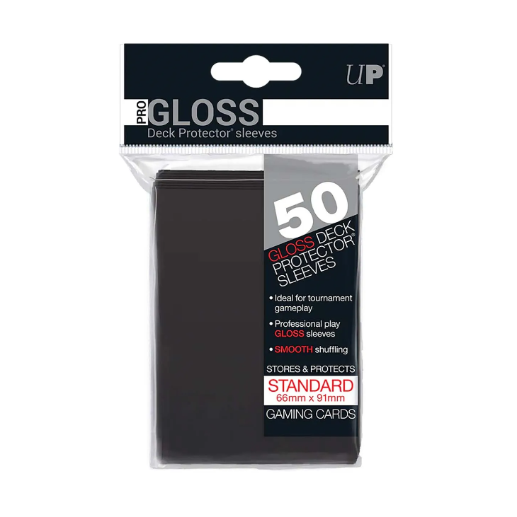 Sleeves Ultra PRO Pro-Gloss Standard x50 Noir