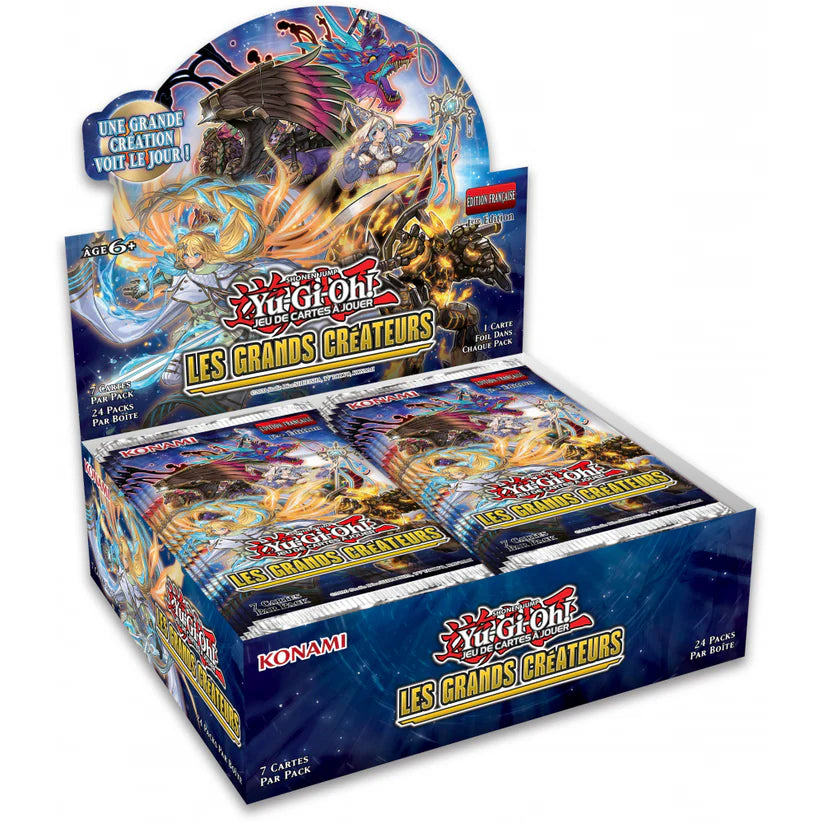 Display Yu-Gi-Oh! Les Grands Créateurs — boîte de 24 boosters en édition française