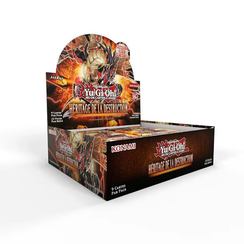 Display Yu-Gi-Oh! Héritage de la Destruction — boîte de 24 boosters en édition française 25e anniversaire