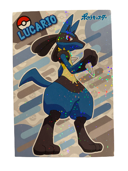 Lucario Battle Bromide Gum Card Holo Pokemon Japanese
