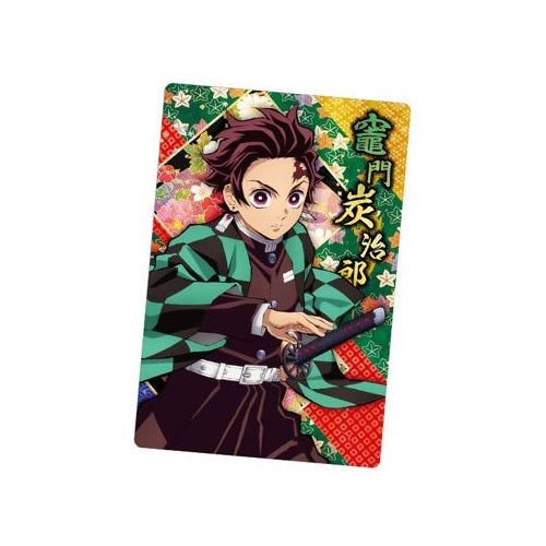 Demon Slayer Kimetsu No Yaiba Adventure WAFER CARD BANDAI - N.01 Tanjiro Kamado