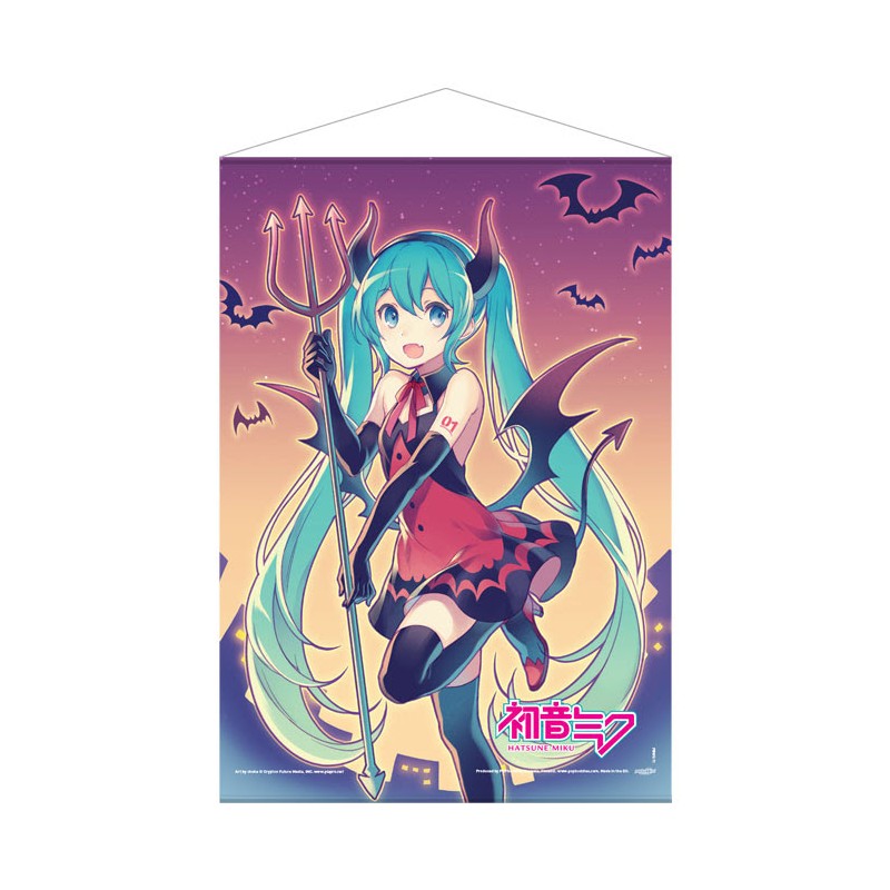 HATSUNE MIKU - WALL SCROLL - MIKU AUTUMN (HALLOWEEN) FABRIC