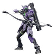 Maquette 30 Minutes Fantasy 30MF Rosan Archer en armure violette et noire, tenant un arc avec carquois dans le dos sur fond blanc.