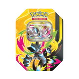 Pokébox Pokémon Q3 2026 modèle aléatoire avec carte brillante Méga-Darkrai-ex et 4 boosters, dont 2 ME04 et 2 ME05.