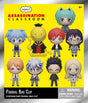 Visuel Assassination Classroom Figural Bag Clip Series 1 avec Koro-sensei, Nagisa, Karma et plusieurs personnages chibi.