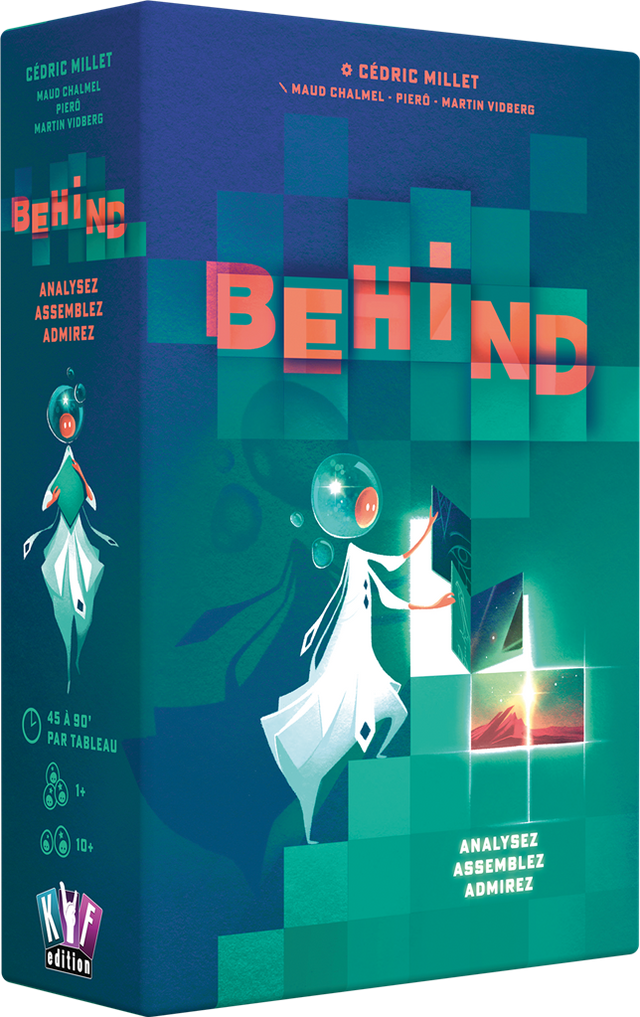 Behind jeu puzzle narratif coopératif boîte officielle Kif Edition