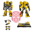 Figurine Bumblebee Transformers Rise of the Beasts Blokees Classic Class avec accessoires et socle de présentation.