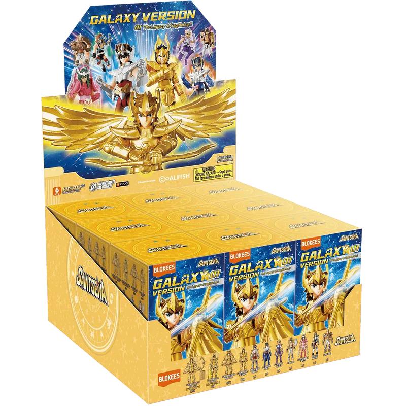 Boîte mystère Saint Seiya Blokees Galaxy Version 01. 1 figurine aléatoire à assembler parmi la collection officielle.