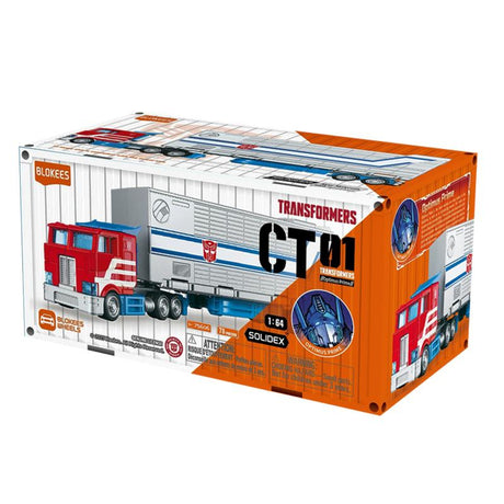 Figurine à assembler Blokees Wheels Transformers CT-01 Optimus Prime échelle 1:64. Kit de construction pour fans et collectionneurs.