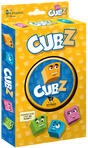 Boîte du jeu de société Cubz par Actarus Éditions, avec personnages en forme de cubes colorés sur fond jaune.
