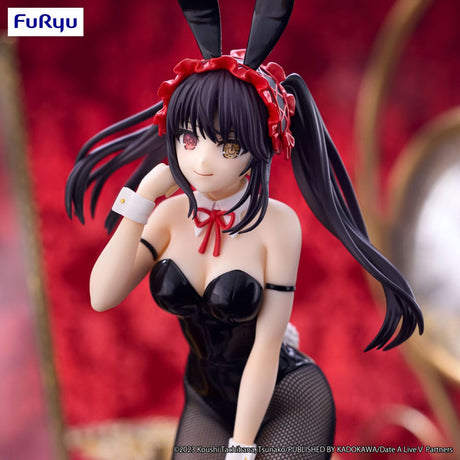 Statuette Kurumi Tokisaki 29 cm BiCute Bunnies Black Ver., figurine bunny en résille noire de Date A Live.