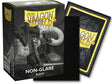 Boîte Dragon Shield Matte Non-Glare Black contenant 100 protège-cartes standard noirs avec finition mate anti-reflets.