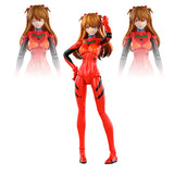Boîte Evangelion Blokees Fantastics Series Asuka Shikinami Langley Plug Suit avec figurine articulée en combinaison rouge EVA-02.