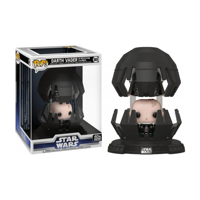 Funko Pop! Deluxe Star Wars Darth Vader in Meditation Chamber n°365 avec Dark Vador dans sa chambre de méditation noire.