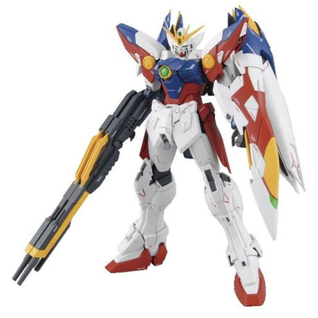 Gunpla MG 1/100 Wing Gundam Proto Zero Endless Waltz avec fusil buster et ailes déployées