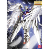 Gunpla MG 1/100 Wing Gundam Zero EW avec ailes blanches, modèle articulé Bandai de Gundam Wing Endless Waltz.