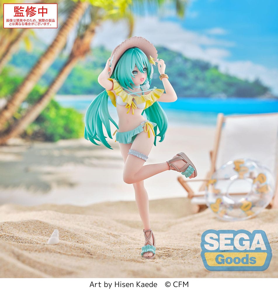 Figurine Hatsune Miku Luminasta Conceptual Series Vol.1 – SEGA Goods – Miku en tenue de plage