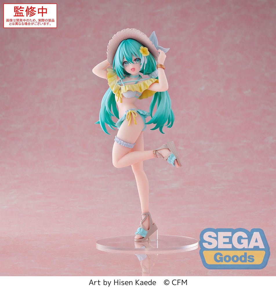 Figurine Hatsune Miku Luminasta Conceptual Series Vol.1 – SEGA Goods – Miku en tenue de plage