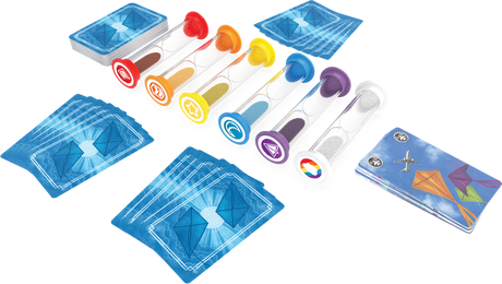 Kites jeu coopératif Matagot boîte illustrée cerfs-volants colorés