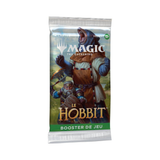 Booster de jeu Magic: The Gathering Le Hobbit en français contenant 14 cartes, avec illustration d’un ours humanoïde et d’un nain.