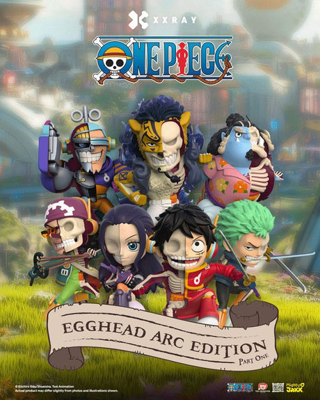 Figurines One Piece XXRAY 4" Egghead Arc Series Part 1 en blind box avec modèles aléatoires.