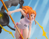 Figurine Nami One Piece Figuarts ZERO Extra Battle Lightning Blast avec effets de foudre et pose dynamique