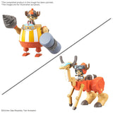 Set One Piece Chopper Robo Super Vol.4 Kung Fu Tracer et Vol.5 Walk Hopper avec Chopper dans deux véhicules mécaniques à assembler.