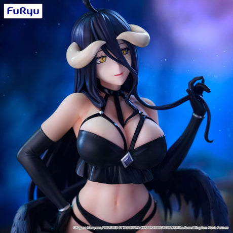 Statuette Albedo Overlord BiCute Dark 26 cm en PVC, tenue noire et ailes sombres